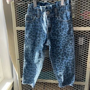 Gap Just Like Mom Jeans Cheetah Print size 3